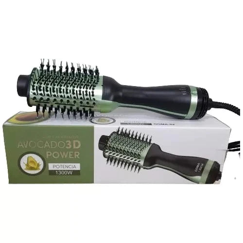 CEPILLO SECADOR Y ALISADOR DE AGUACATE - AVOCADO 3D POWER®